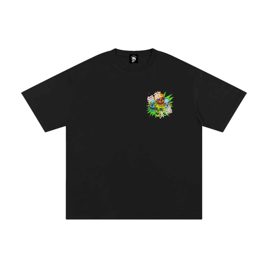 S.I Multi Skulls Black (Front+Back Print)