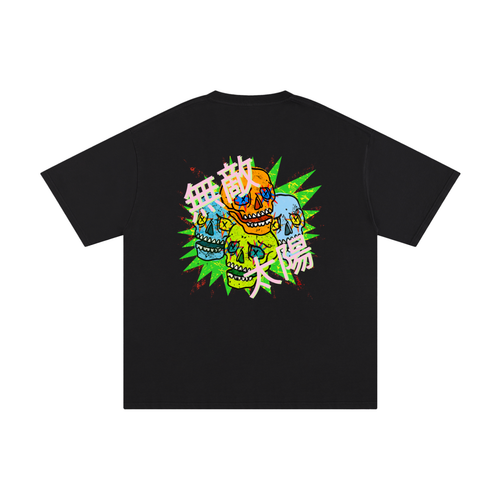 S.I Multi Skulls Black (Front+Back Print)